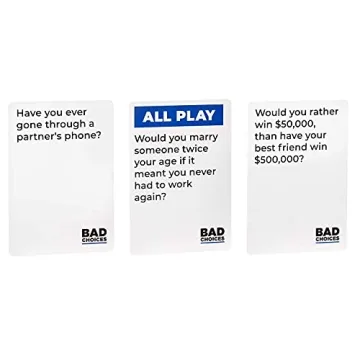 Hilarious BAD CHOICES Game Set - Fun for Parties and Friends