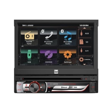 Dual Electronics DV712 7" Touchscreen Car Stereo with Bluetooth