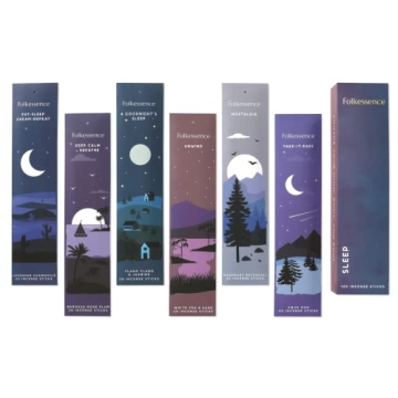 Folkulture Incense Sticks Variety Pack - 120 Natural Aromas