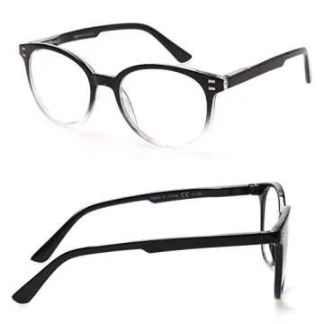 3 Pack Stylish Spring Hinge Reading Glasses for Everyone