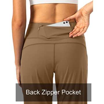 Soothfeel Women's Joggers with Zipper Pockets for Active Lifestyle