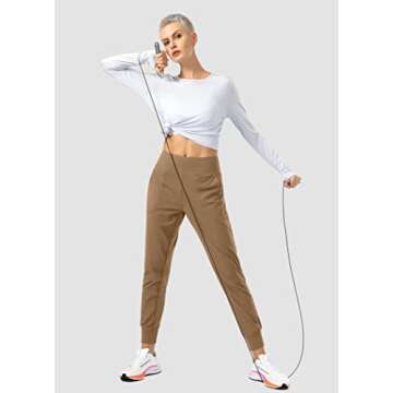 Soothfeel Women's Joggers with Zipper Pockets for Active Lifestyle