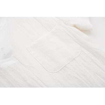 POBIDOBY Boy's T-shirt and Shorts Set Cotton Linen Summer Short Sleeve Children Two Pieces Clothing Pants Sets (White, 5T)