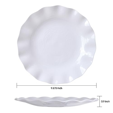 Durable LOK-OSEMILE Melamine Dinner Plates Set of 6