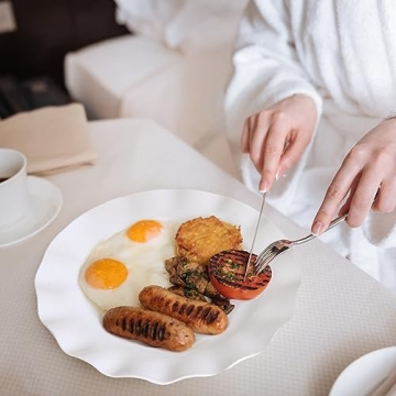 Durable LOK-OSEMILE Melamine Dinner Plates Set of 6