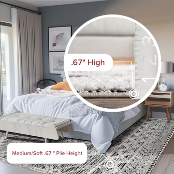 nuLOOM 7x9 Ansley Moroccan Tassel Area Rug - Stylish & Soft