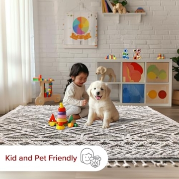 nuLOOM 7x9 Ansley Moroccan Tassel Area Rug - Stylish & Soft