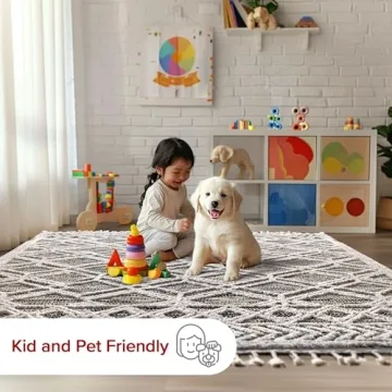 nuLOOM 7x9 Ansley Moroccan Tassel Area Rug - Stylish & Soft