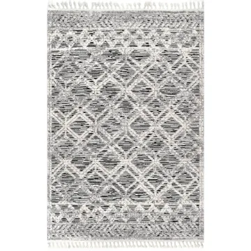nuLOOM 7x9 Ansley Moroccan Tassel Area Rug - Stylish & Soft