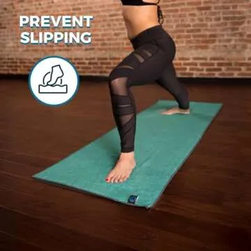 Youphoria Yoga Microfiber Non-Slip Hot Yoga Towel