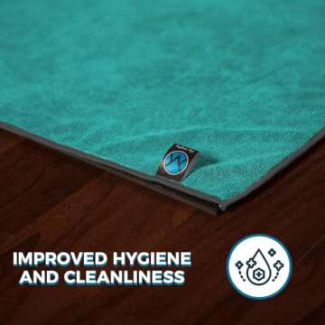 Youphoria Yoga Microfiber Non-Slip Hot Yoga Towel