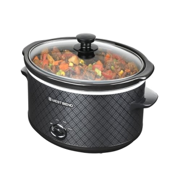 West Bend 4-Quart Manual Slow Cooker - Black