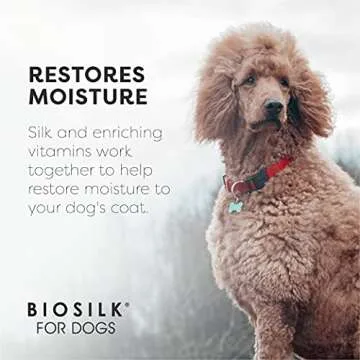 BioSilk Grooming Kit - Includes Silk Therapy Dog Detangling Shampoo, Conditioning Spray, and Pin Brush - Restores Moisture