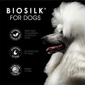 BioSilk Grooming Kit - Includes Silk Therapy Dog Detangling Shampoo, Conditioning Spray, and Pin Brush - Restores Moisture