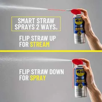 WD-40 Specialist Silicone Lubricant with SMART STRAW SPRAYS 2 WAYS, 11 OZ