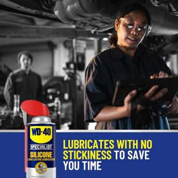 WD-40 Specialist Silicone Lubricant with SMART STRAW SPRAYS 2 WAYS, 11 OZ