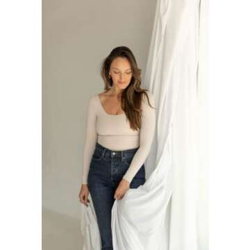 Almere Long Sleeve Basic Top - Smooth, Double-Lined Comfort