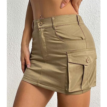 Chic Y2K Mini Cargo Skirt for Women - Trendy and Functional