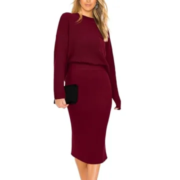 PRETTYGARDEN Women’s Fall Knit Sweater & Skirt Set