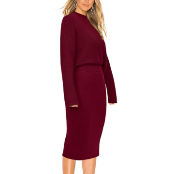 PRETTYGARDEN Women’s Fall Knit Sweater & Skirt Set