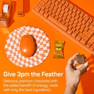 AWAKE - Caffeinated Chocolate Bites - Caramel Milk Chocolate, 50 Bites - 50mg Caffeine - Individually Wrapped Energy Bites - Coffee Alternative - Fairtrade, Gluten Free, Non GMO - 0.48oz