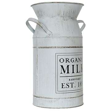Charming Vintage Milk Can for Rustic Home Decor