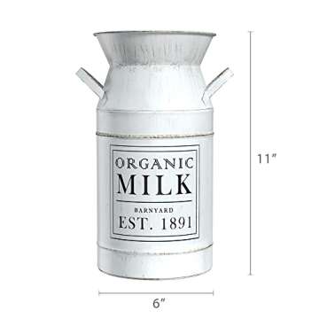 Charming Vintage Milk Can for Rustic Home Decor