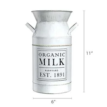 Charming Vintage Milk Can for Rustic Home Decor