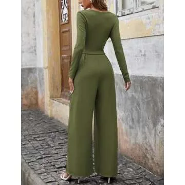 Stylish LOOKBOHO Women's Casual Jumpsuit with Pockets