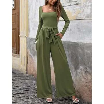Stylish LOOKBOHO Women's Casual Jumpsuit with Pockets