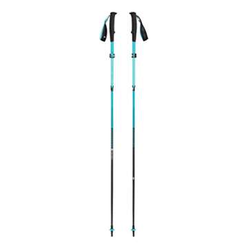 Black Diamond Womens Distance Carbon FlickLock Z Foldable Poles, Dark Patina, 125 cm