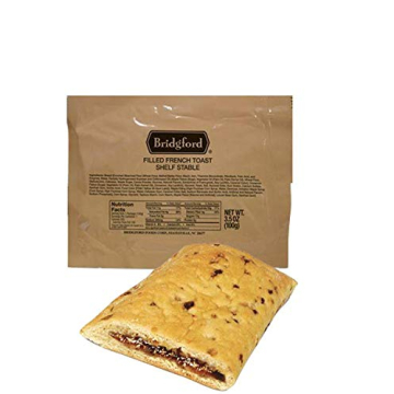 Bridgford MRE Filled French Toast - Ready-to-Eat Breakfast Snack - 3 Pack - Nutritious Shelf-Stable ...