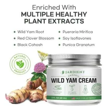 Jardient Wild Yam Cream Hormone Balance for Menopause Relief