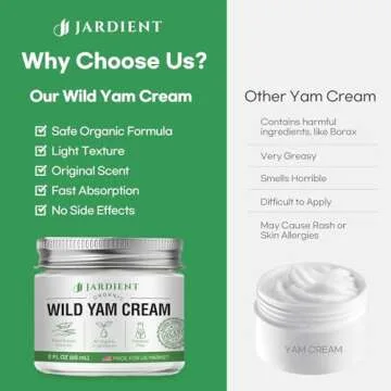 Jardient Wild Yam Cream Hormone Balance for Menopause Relief