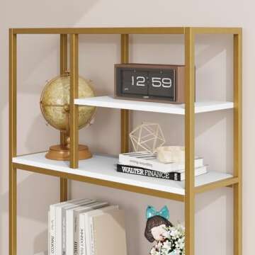 BOTLOG Tall Bookcase with Storage for Modern Homes