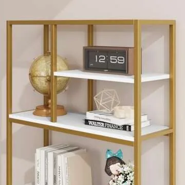 BOTLOG Tall Bookcase with Storage for Modern Homes