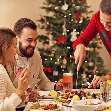 Glass Cups with Straws,12OZ Drinking Glasses Set of 4,Ribbed Glassware Dishwasher Safe Cocktail glasses-Clear Heavy for Smoothie,Water,Juice,Coffee Bar Accessories-Cute Gifts