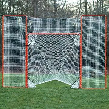 EZGoal Lacrosse Folding Goal with Backstop and Targets