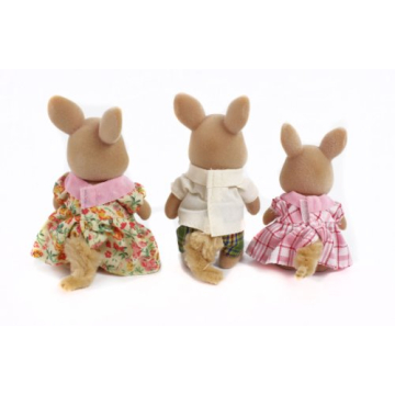 Calico Critters, Hopper Kangaroo Family, Dolls, Dollhouse Figures, Collectible Toys