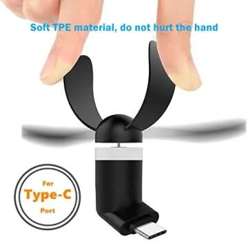 TRIIFON USB C Mini Phone Fan Portable 4 Pack