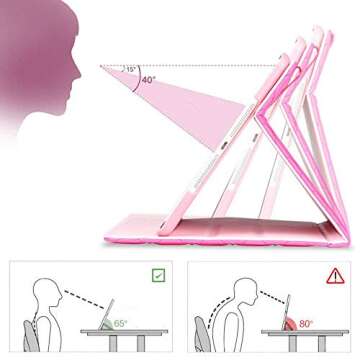 Topwin Cute Crown Case for iPad Pro 12.9-inch (6th,5th, 4th & 3rd Gen),Bling Diamond PU Leather Smart Auto Sleep/Wake Kickstand Shockproof Flip Case for 12.9 Pro Case 2022/2021/2020/2018(Rose Red)