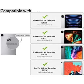 Topwin Cute Crown Case for iPad Pro 12.9-inch (6th,5th, 4th & 3rd Gen),Bling Diamond PU Leather Smart Auto Sleep/Wake Kickstand Shockproof Flip Case for 12.9 Pro Case 2022/2021/2020/2018(Rose Red)