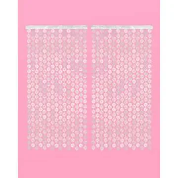 xo, Fetti Disco Ball Foil Curtain - Last Disco Bachelorette Party Decorations - Set of 2 | Groovy Backdrop, 70s Birthday Photo Booth, Wedding, New Years Eve
