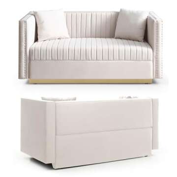 Mikibama Luxurious Velvet Loveseat for Modern Homes