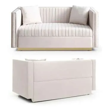 Mikibama Luxurious Velvet Loveseat for Modern Homes