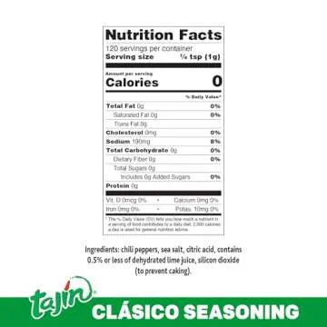 Tajin Clásico Chile Lime Seasoning Rimmer 4.23 oz (Pack of 2)