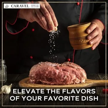 Infused Sea Salt Sampler Set, Finishing Salt for Seasoning, Gourmet Cooking Gift and Spice Variety Pack for Special Occasions, 0.5 oz x Bundle of 6 Flavored Salts - Caravel Gourmet Salt