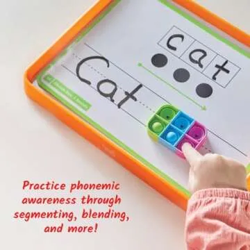 hand2mind Elkonin Box Sensory Bubble Poppers, Phonemic Awareness, Phonics Manipulatives, Science of Reading Classroom Materials, Speech Therapy Toys, Push Pop Fidget Toys for Kids, Fine Motor Tools