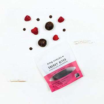 AMG Snacks Chocolate Raspberry Energy Bites, Vegan & Delicious!