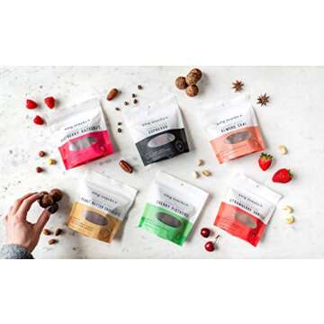 AMG Snacks Chocolate Raspberry Energy Bites, Vegan & Delicious!